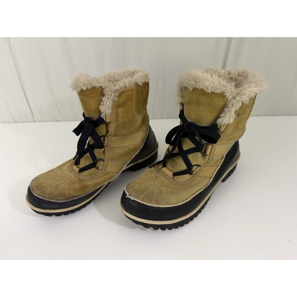 Sorel Tivoli II Short Suede Trekking Winter Snow Boots Apres-Ski Womens Size 7.5